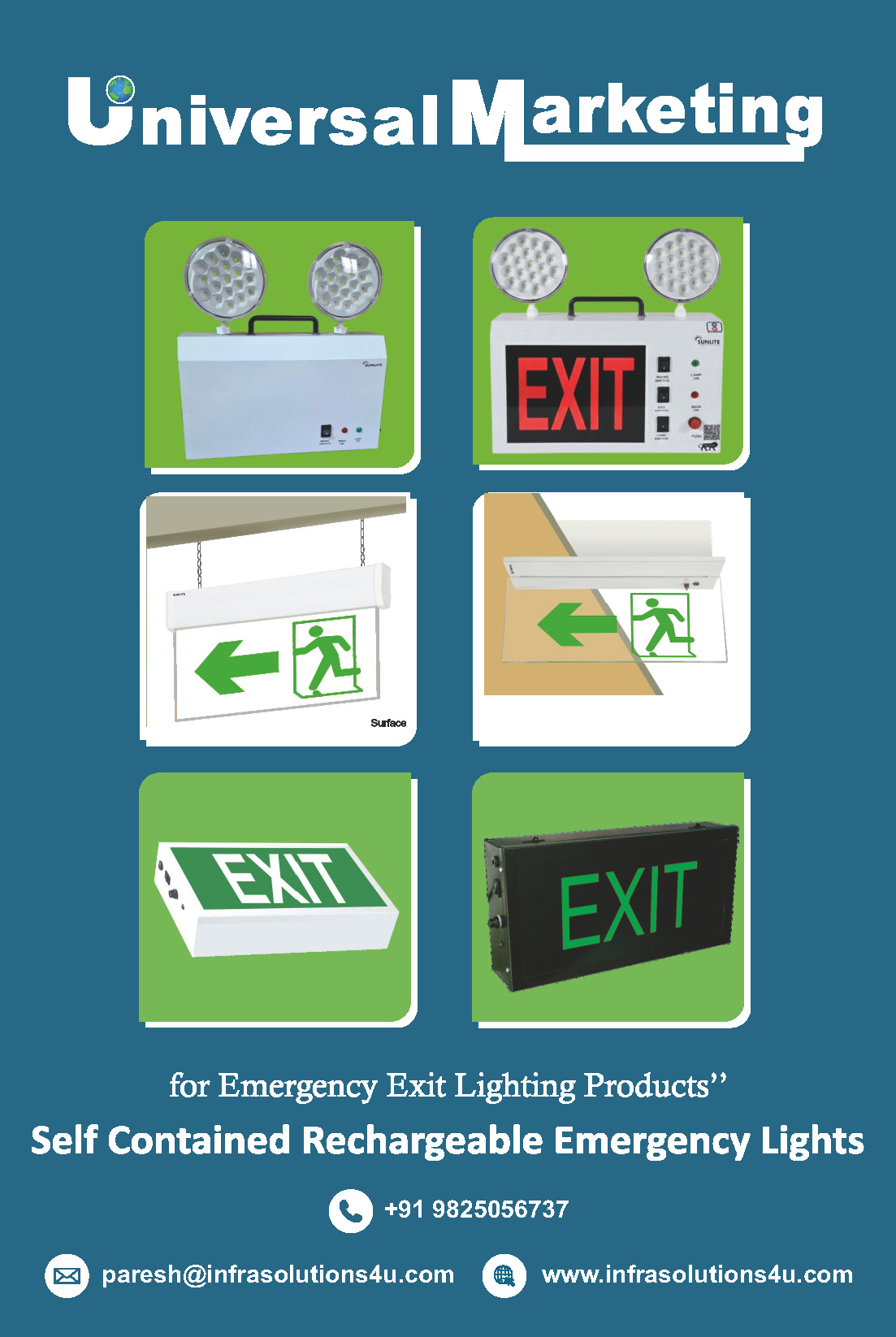 Fire safety signage solutions - Emergency exit lighting products