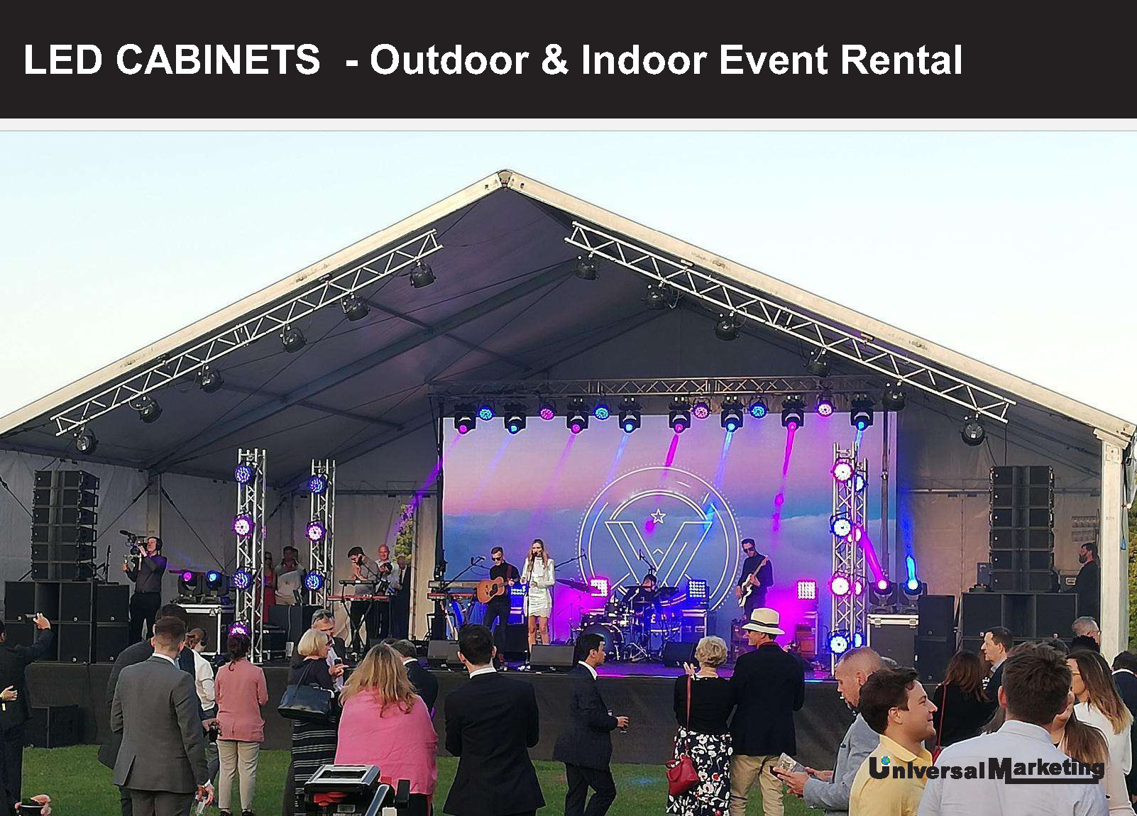 Digital LED display screen solutions - Outdoor and indoor event rental LED cabinets