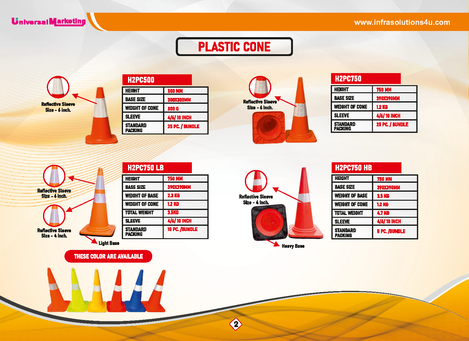 Road safety products - Plastic traffic cones