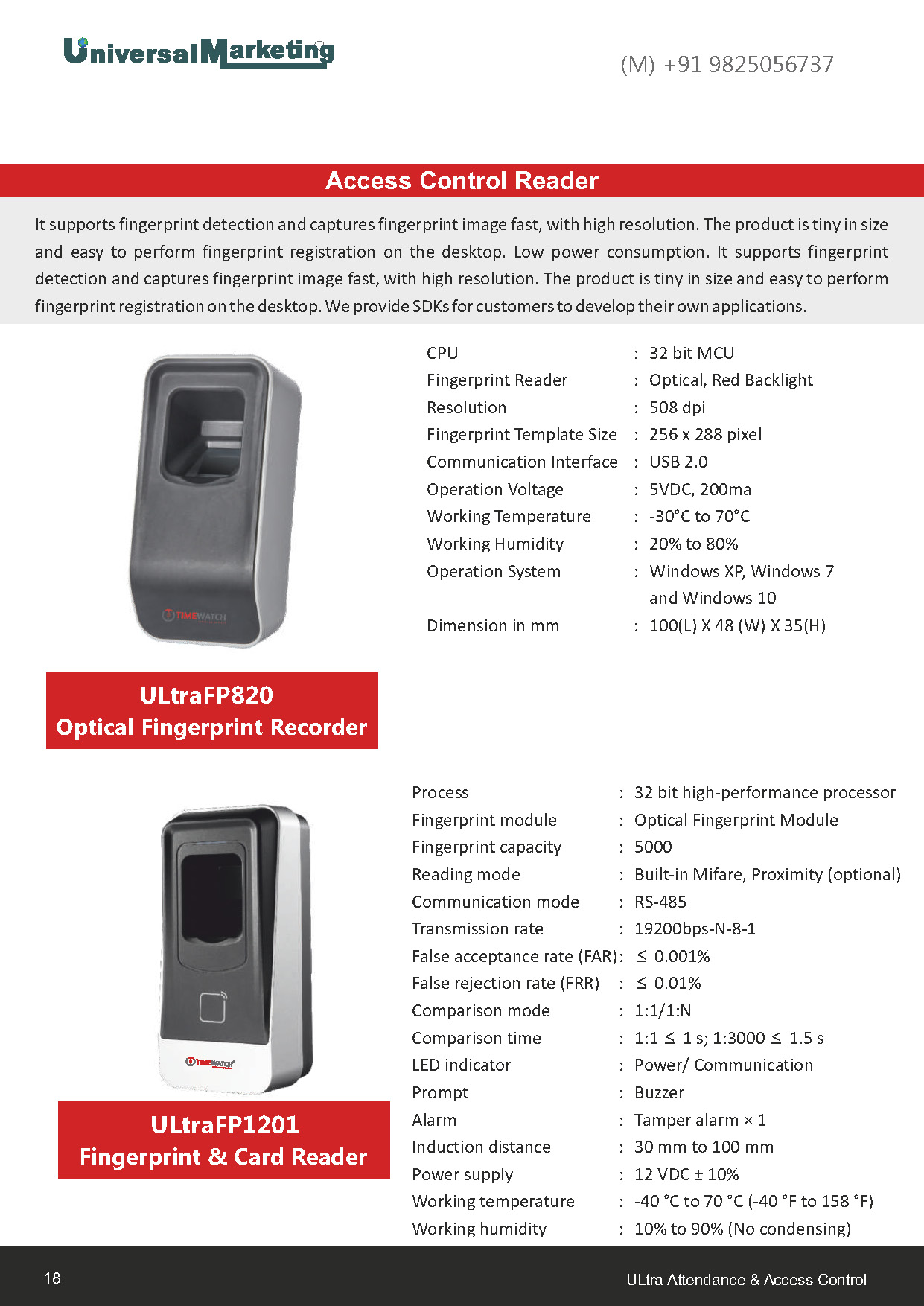 Biometric and security solutions - Access control readers