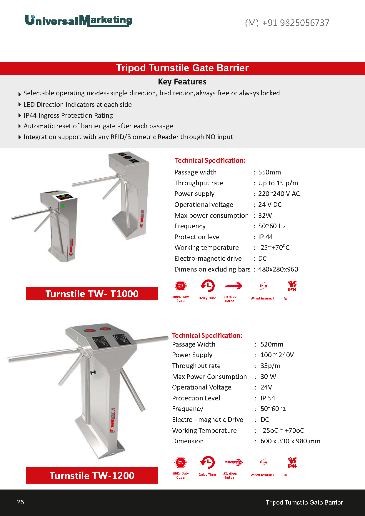 Smart parking solutions - Tripod turnstile gate barriers