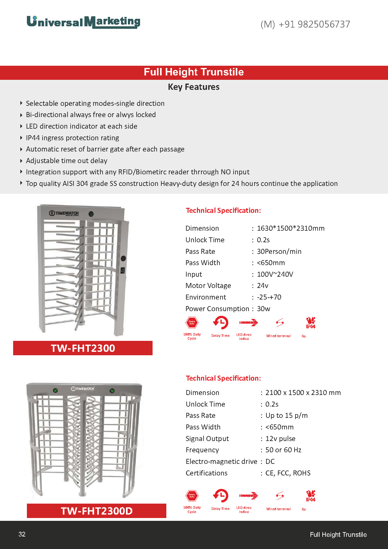 Smart parking solutions - Full height turnstiles