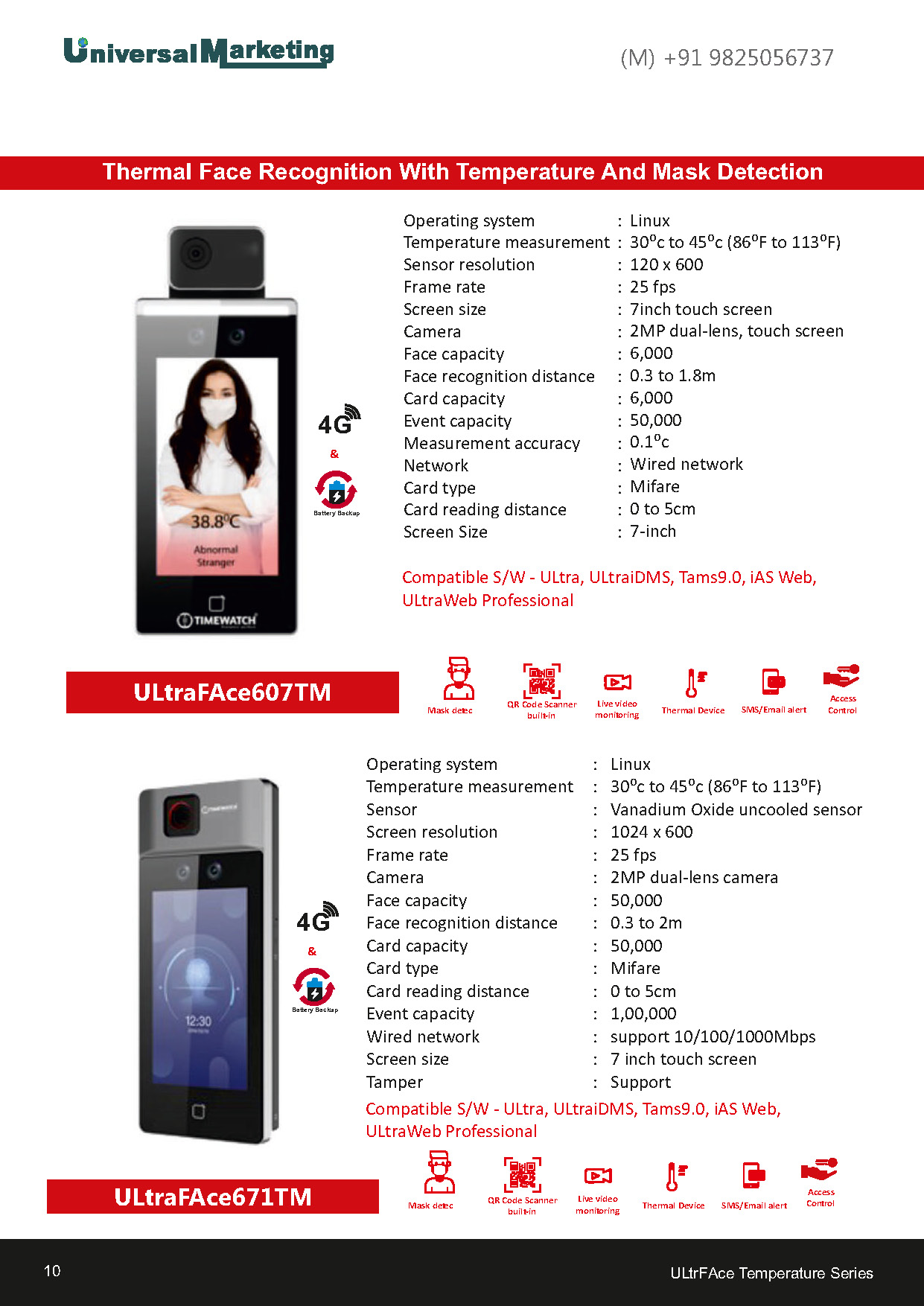 Biometric and security solutions - Thermal face recognition with mask detection