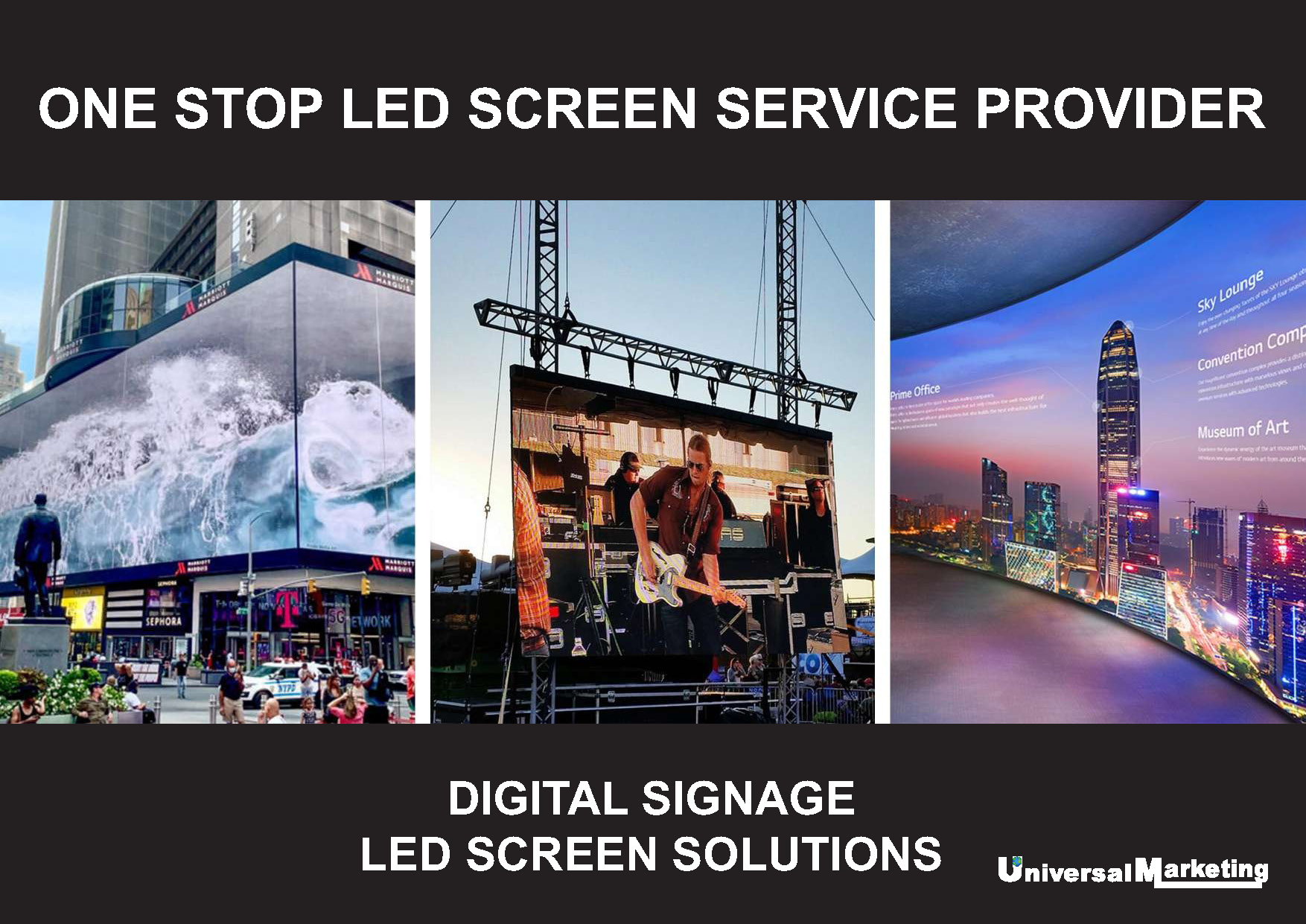 Digital LED display screen solutions - Digital signage LED screen solutions