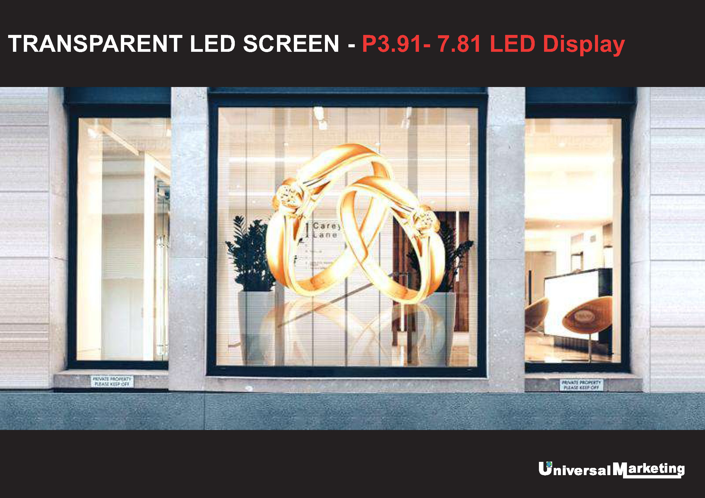 Digital LED display screen solutions - Transparent LED screen
