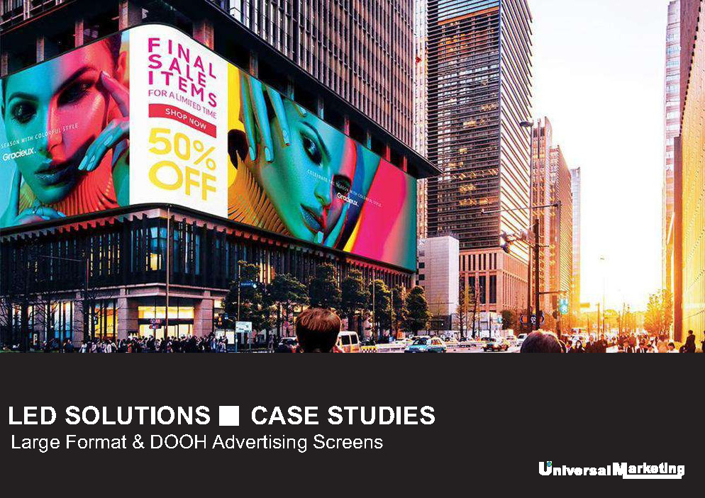 Digital LED display screen solutions - Large format DOOH advertising screens